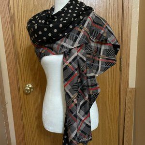 Vera Bradley Sofie Plaid Wrap Star Scarf NIP